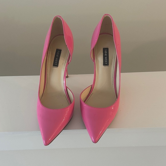 Nine West Hot Pink Pointed Heels - Picture 3 of 14